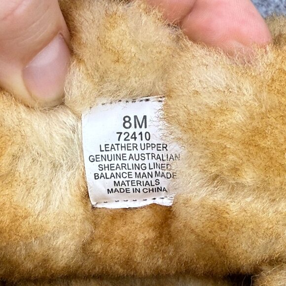 ✅Mens 8 Vermont Country Store Moccasin Slippers Australian Shearling Lined 72410 - Picture 2 of 13